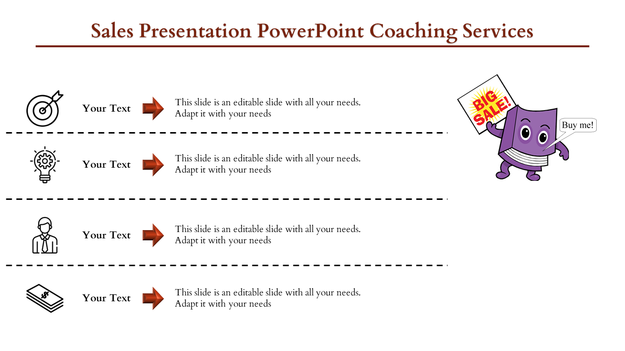 Free - Elegant Sales Presentation PowerPoint Slide Template
